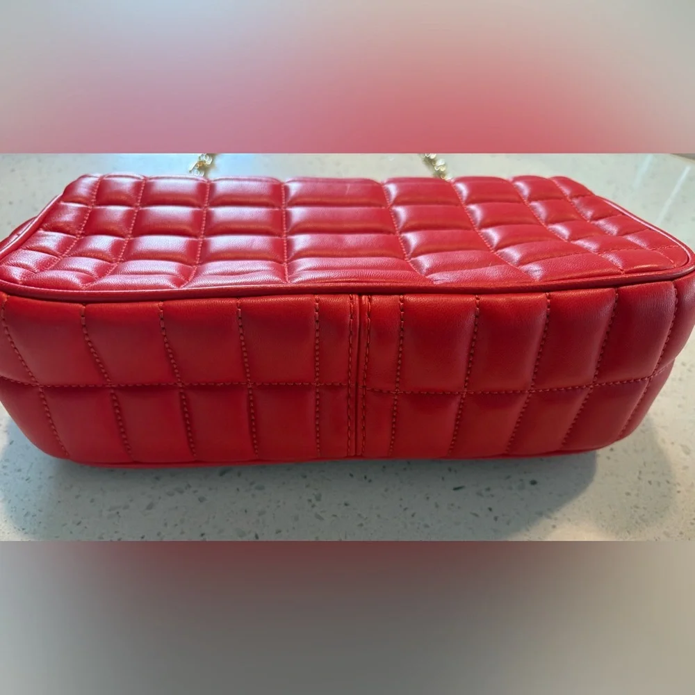 Michael Kors Red Quilted Crossbody Bag - Picture 10 of 11
